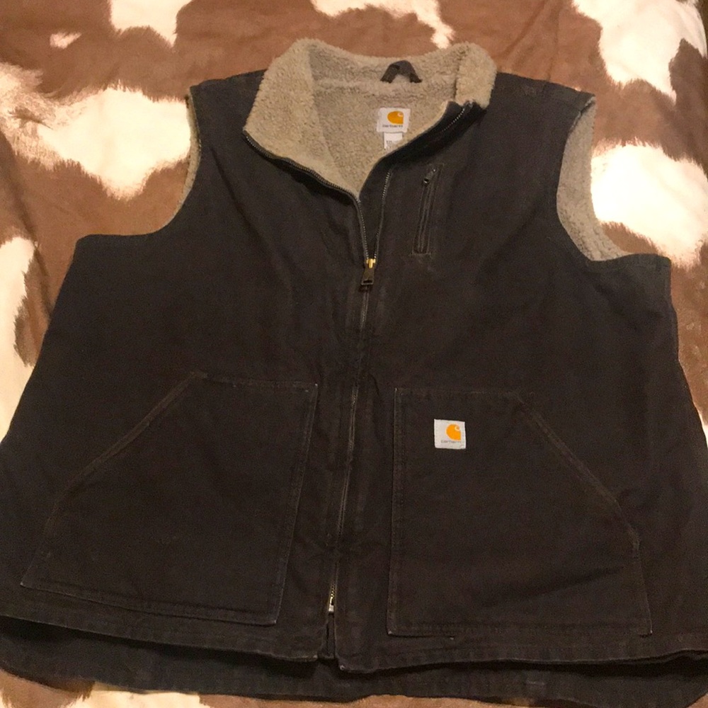 Brown Carhartt vest
